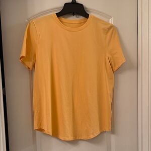 Lululemon Athletica Sunny Yellow Short Sleeve Tee